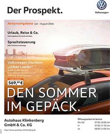 VW mit Dachgepäckträger